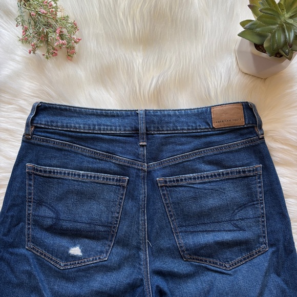 AE Super High Rise Baggy Wide Leg Ankle Jeans - Picture 5 of 5